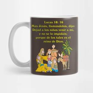 biblia español   Lucas 18. 16 Mug